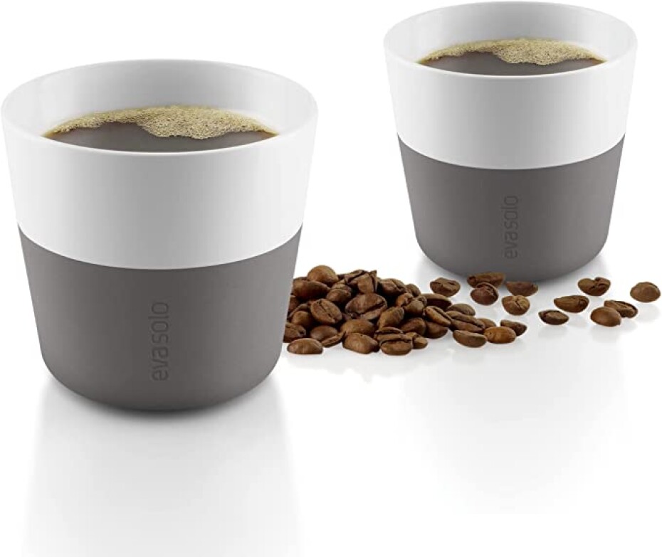 Termohrnek 230 ml, sada 2 ks, na kávu Lungo, šedá, Eva Solo - main (2)