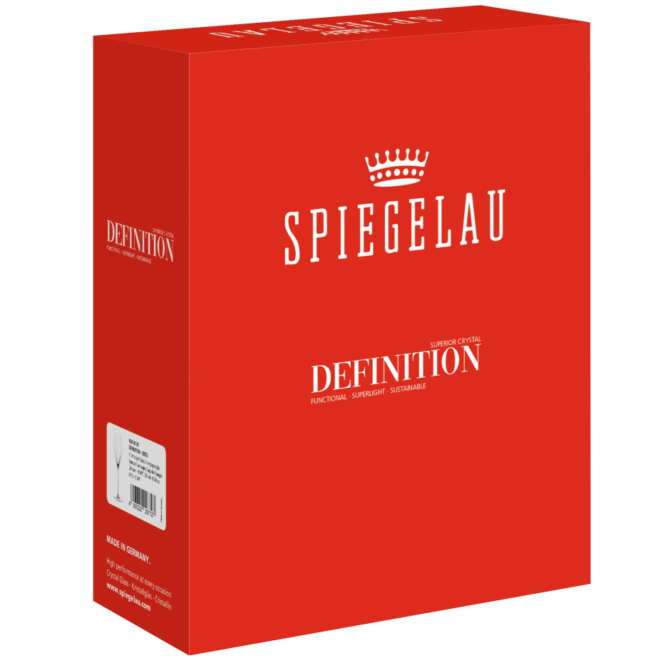 Sklenice na šampaňské DEFINITION 250 ml, sada 2 ks, čirá, Spiegelau - main (4)