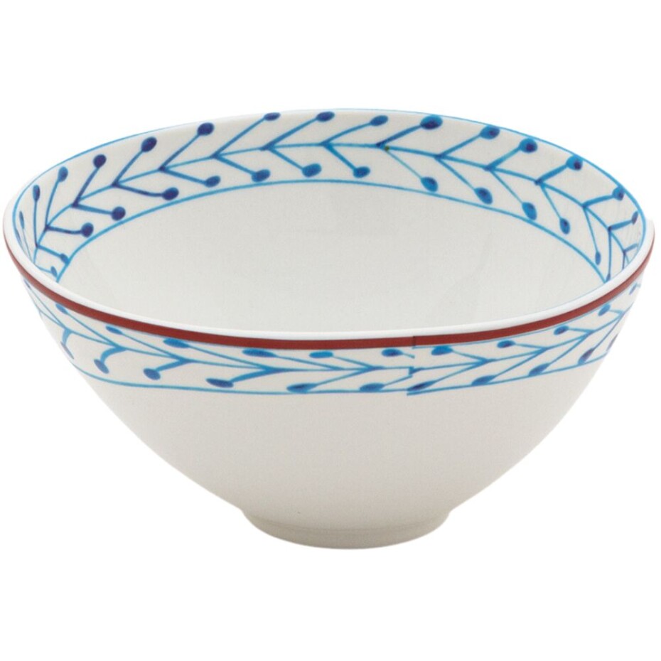 Jídelní miska DIESEL CLASSICS ON ACID FIORI 12 cm, bílá/modrá, porcelán, Seletti - main (0)