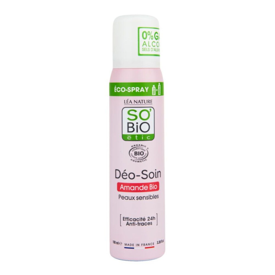 SO’BiO étic Deodorant přírodní ECO SPRAY 24h mandle BIO 100 ml - main (0)