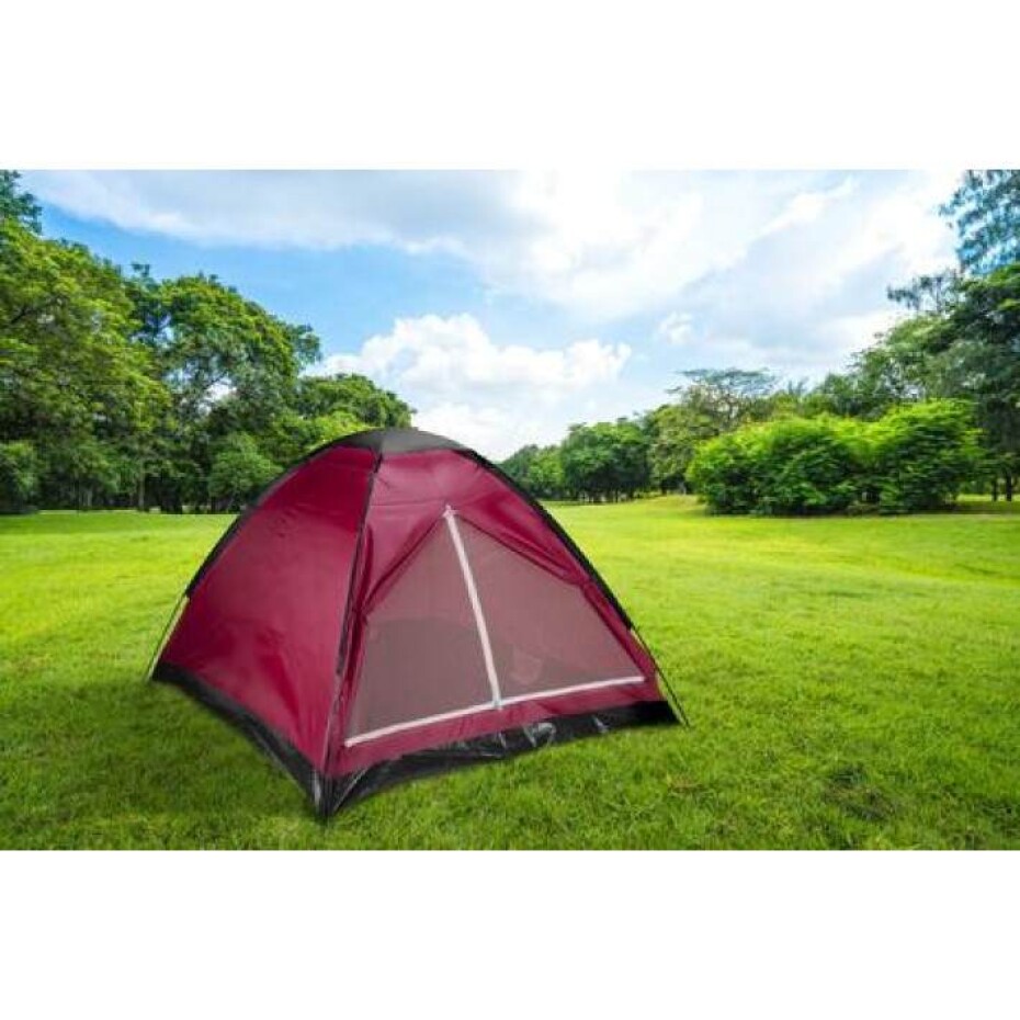 DUNLOP Stan pro 3 osoby 200x180x120 cm červený ED-225591cerv - main (7)