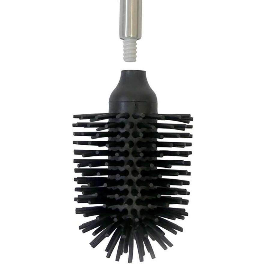 KELA WC štětka La Brosse nerezová rukojeť TPR černá KL-24309 - main (2)