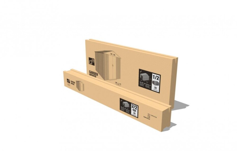 G21 Zahradní domek G21 GAH 1085 - 340 x 319 cm, šedý G21-63900571 - main (4)