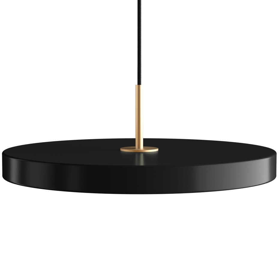 Závěsná lampa ASTERIA PLUS 43 cm, černá / zlatá, hliník, Umage - main (0)