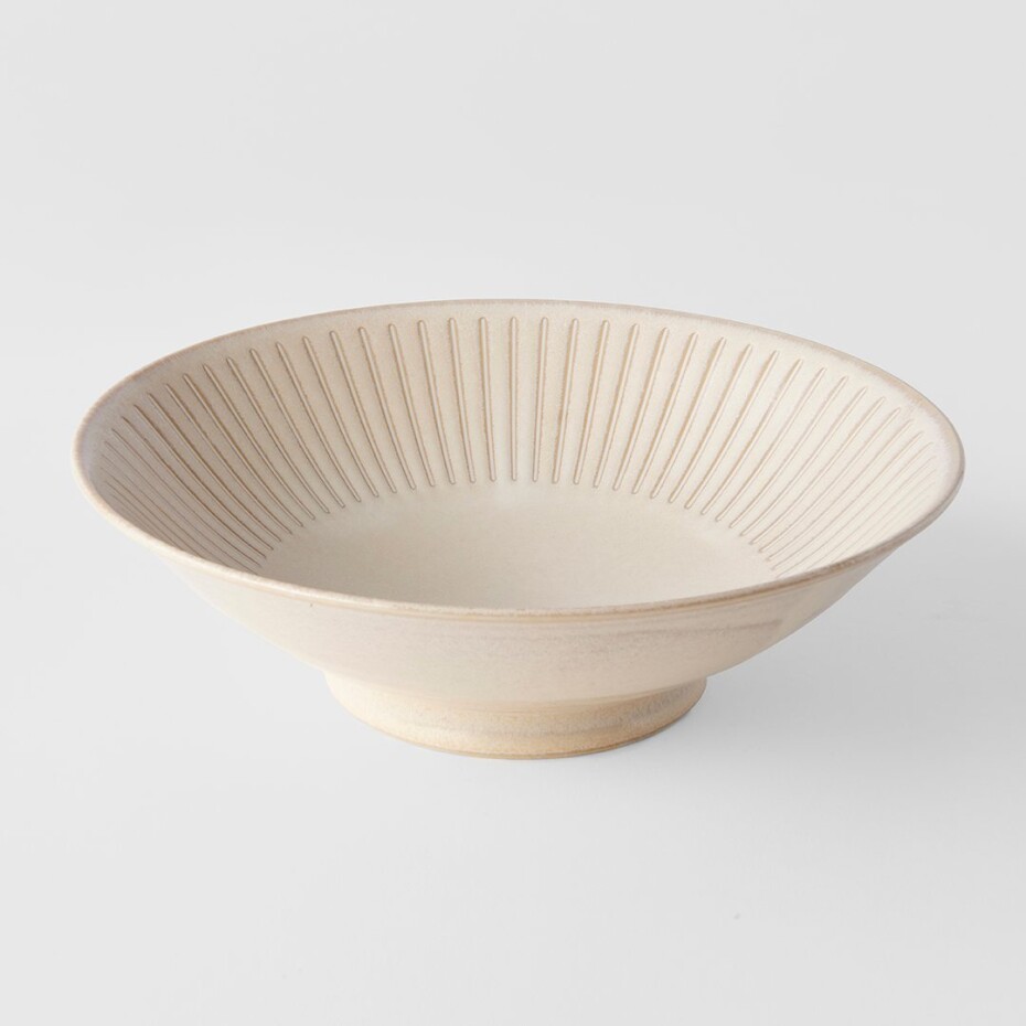 Ramen mísa RIDGED ALABASTER 900 ml, krémová, MIJ - main (2)