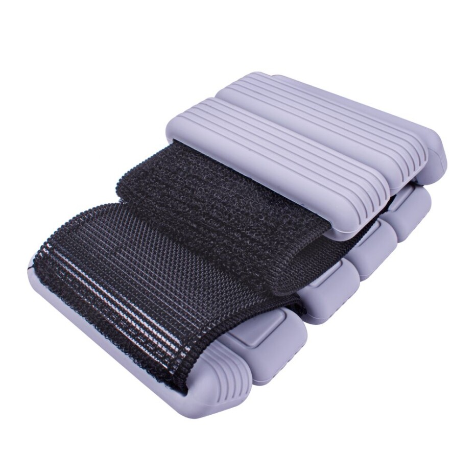 Sportago Fity Groove silikonové závaží na kotníky 2x0,5 kg, šedé - main (4)