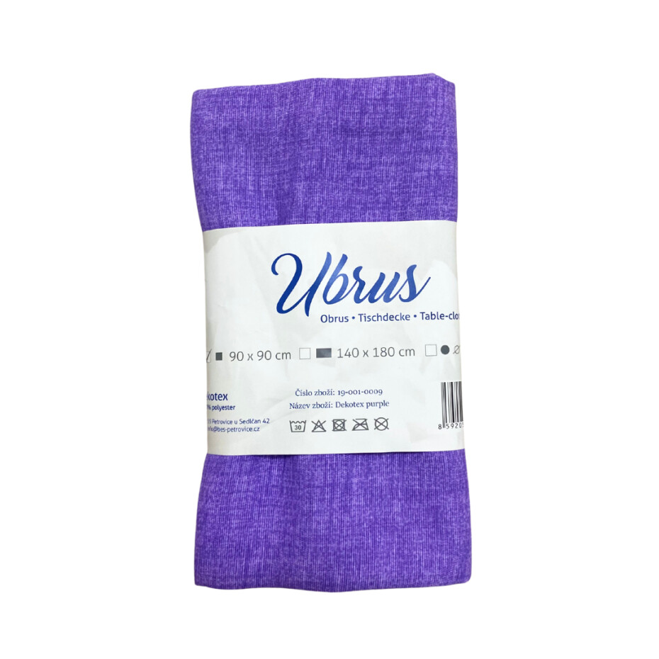 B.E.S. - Petrovice, s.r.o. Ubrus DEKOTEX - fialový Rozměr: 90 x 90 - main (1)