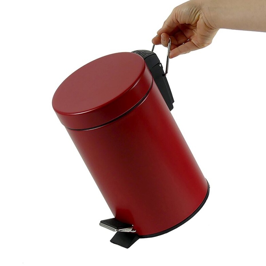 KELA Kosmetický koš MONACO kov červená 3l KL-24289 - main (5)