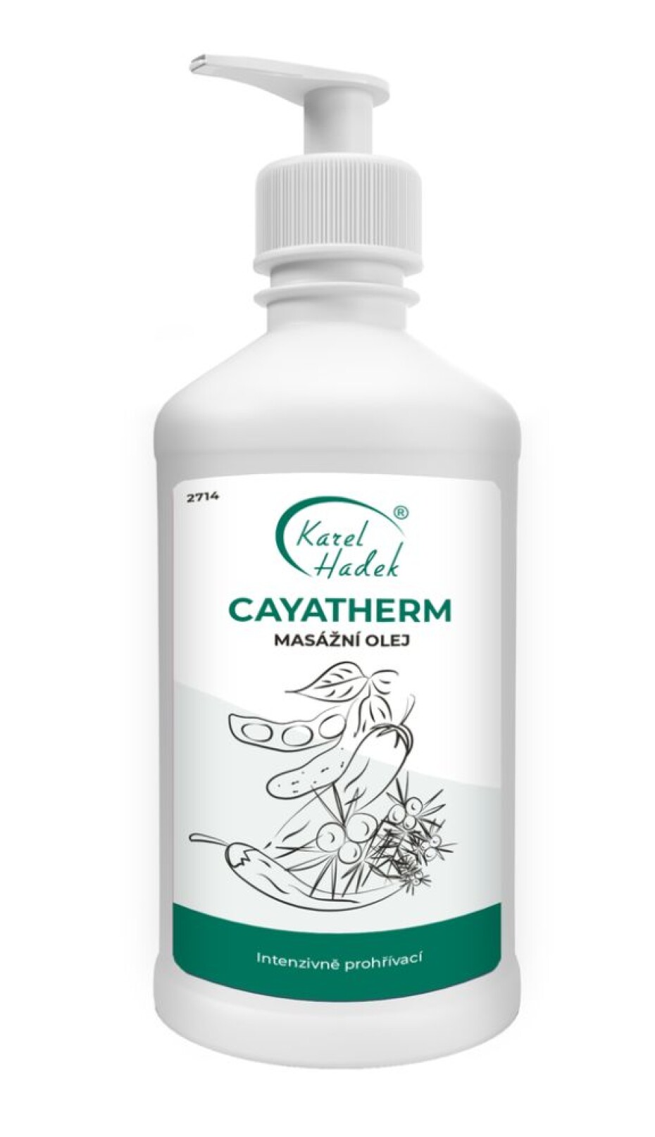 Hadek Cayatherm Masážní olej velikost: 500 ml - main (0)
