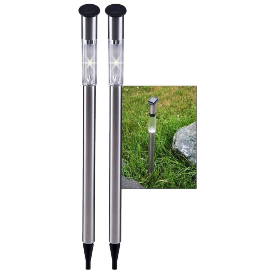 GRUNDIG Solární LED zahradní světlo 70 cm nerez ED-204026 - main (2)