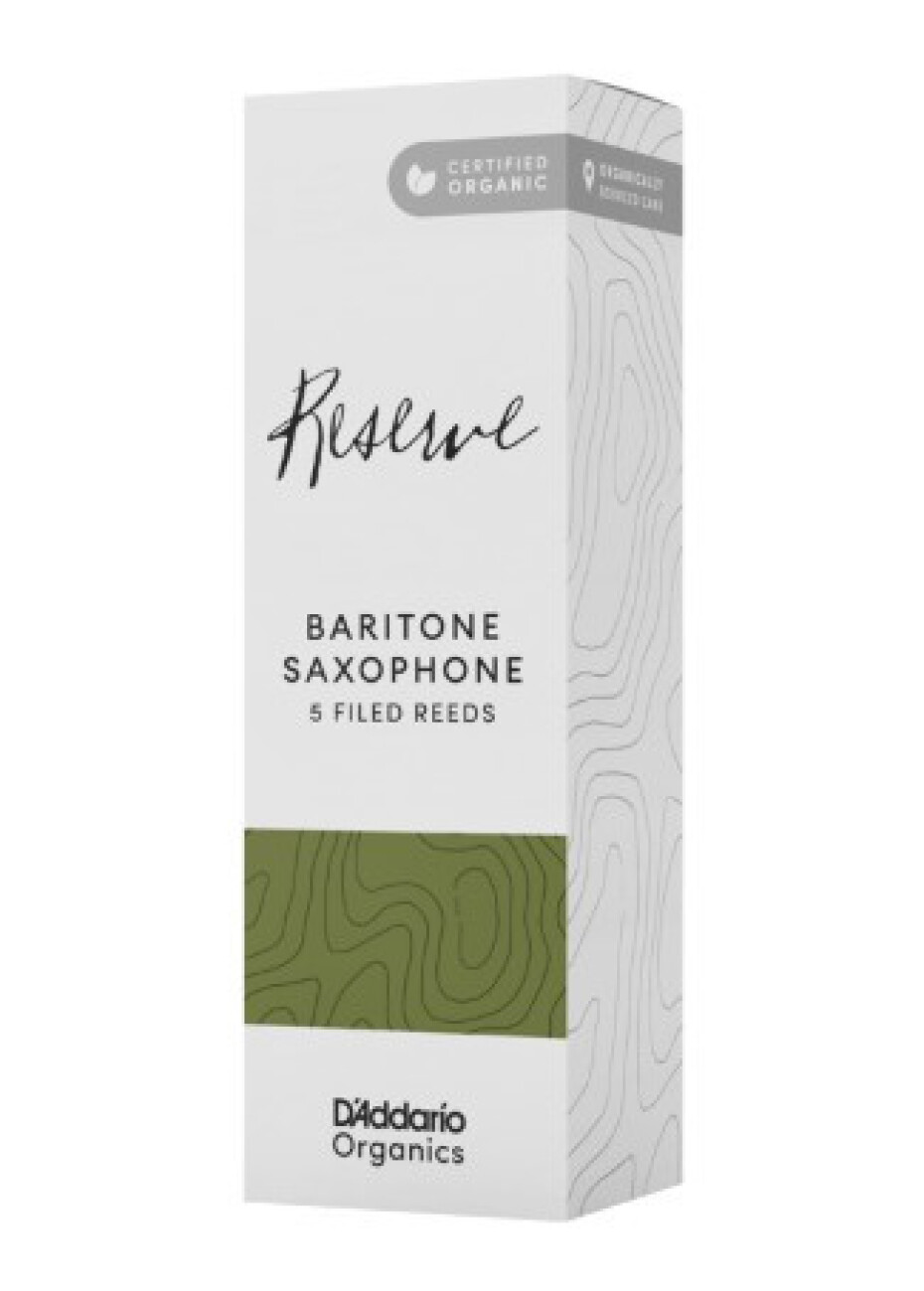 D'Addario ODLR0525 Organic Reserve Baritone Saxophone Reeds 2.5 - 5 Pack - main (0)