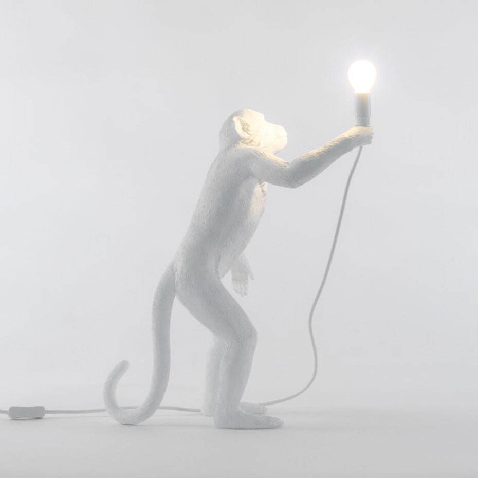 Stolní lampa MONKEY STANDING 54 cm, bílá, Seletti - main (4)