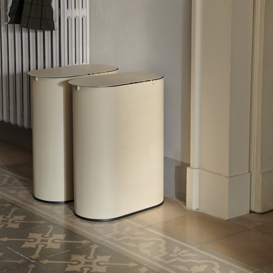 Odpadkový koš ENKEL 19 l, kašmírová, uhlíková ocel, ferm LIVING - main (2)