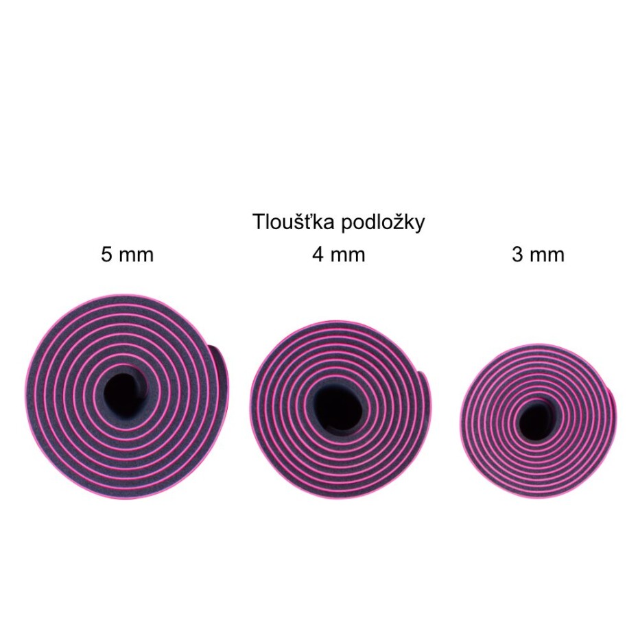 Gumová jóga podložka Sportago Indira 183x66 cm - tmavě modrá - 3 mm - main (8)