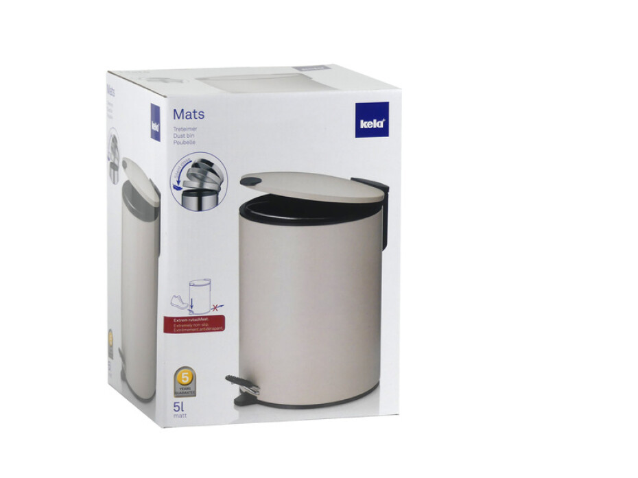 KELA Kosmetický koš 5 l MATS béžová KL-23704 - main (7)