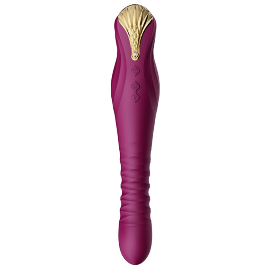 Zalo King Vibrating Thruster Velvet Purple - main (0)