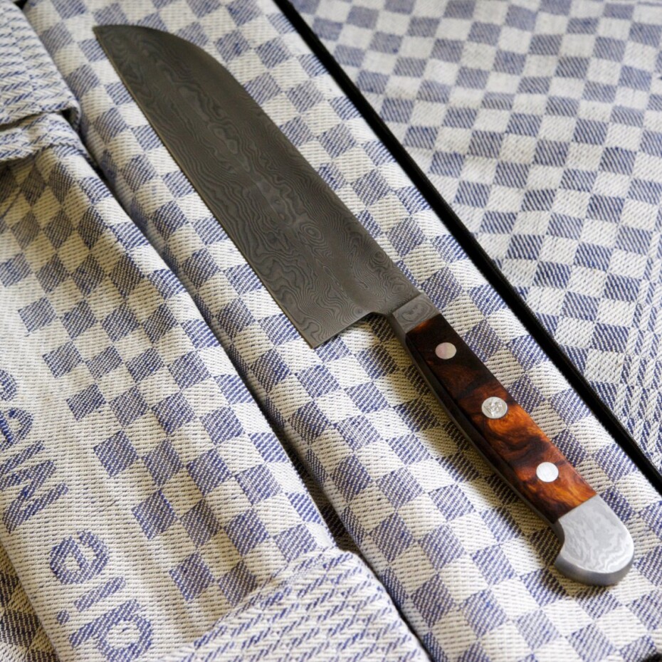 Güde Solingen Santoku nůž DAMASCUS 18 cm, hnědá, Güde - main (1)