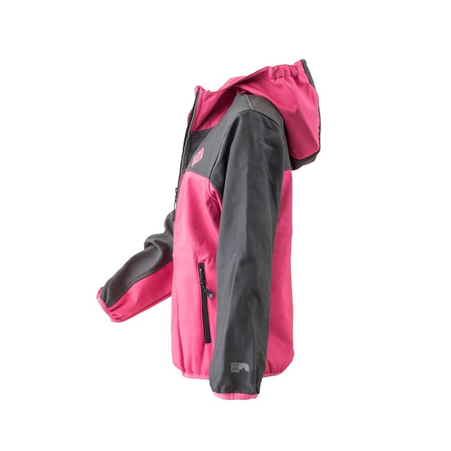 bunda softshellová outdoorová, Pidilidi, PD1113-03, růžová - 140 | 10let - main (7)
