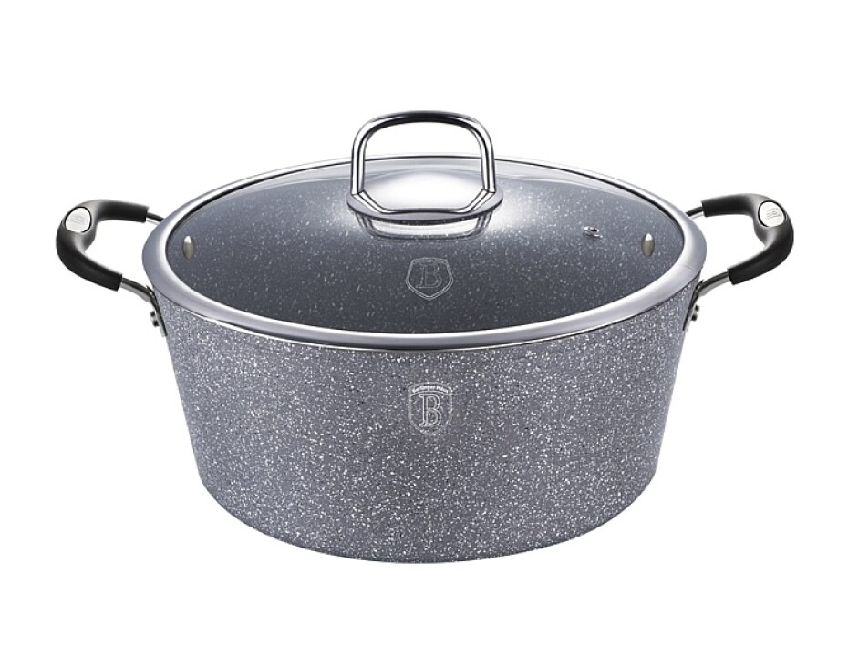 BERLINGERHAUS Kastrol s mramorovým povrchem 24 cm Gray Stone Touch Line BH-1152 - main (0)