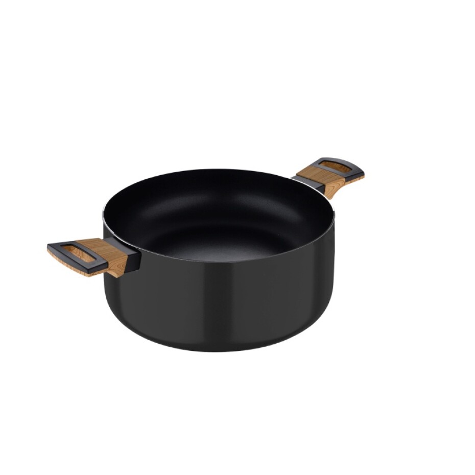 BERGNER Kastrol s nepřilnavým povrchem a poklicí 28 cm Earth Black BG-32037-BK - main (2)