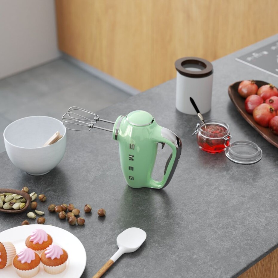 Ruční šlehač HMF01PGEU, pastelově zelená, SMEG - main (3)