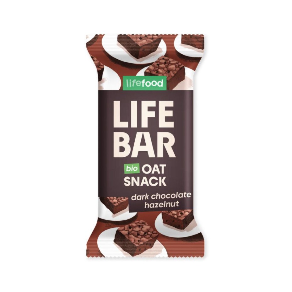 Tyčinka Lifebar Oat snack s lískovými oříšky a čokoládou BIO LIFEFOOD 40g - main (0)