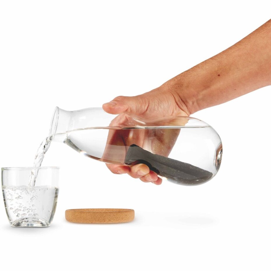Karafa na vodu EAU GOOD 800 ml, čirá, sklo, Black+Blum - main (8)
