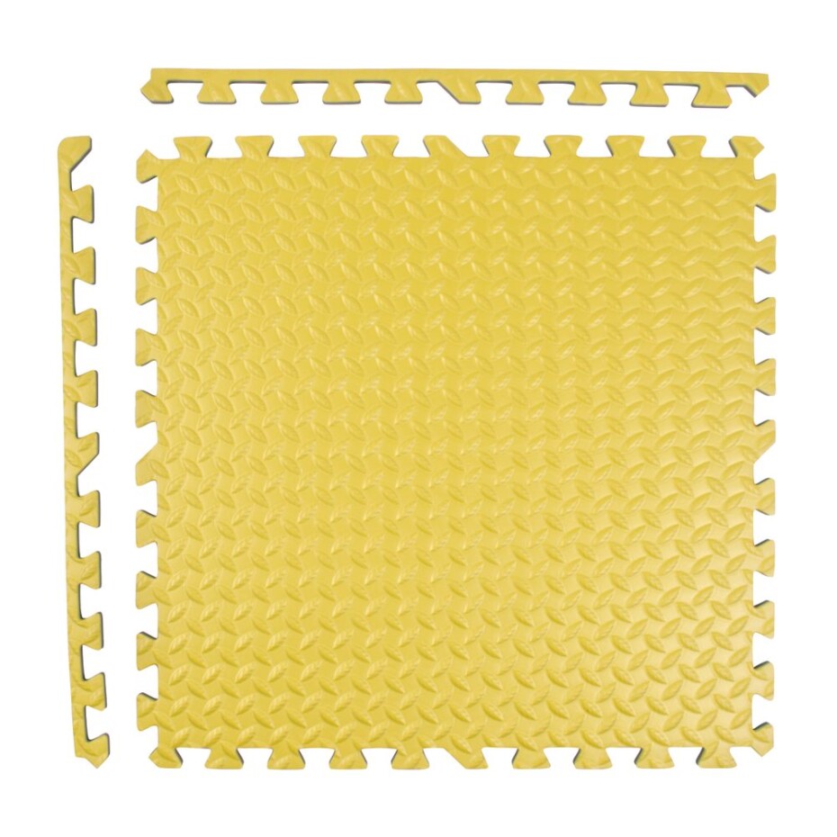 Puzzle podložka Sportago Easy-Lock 60x60x1,2 cm, 4 ks, žlutá - main (4)