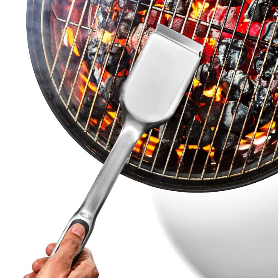 Kartáč se škrabkou na čištění grilu GOOD GRIPS 51 cm, šedá, nerezová ocel, OXO - main (5)