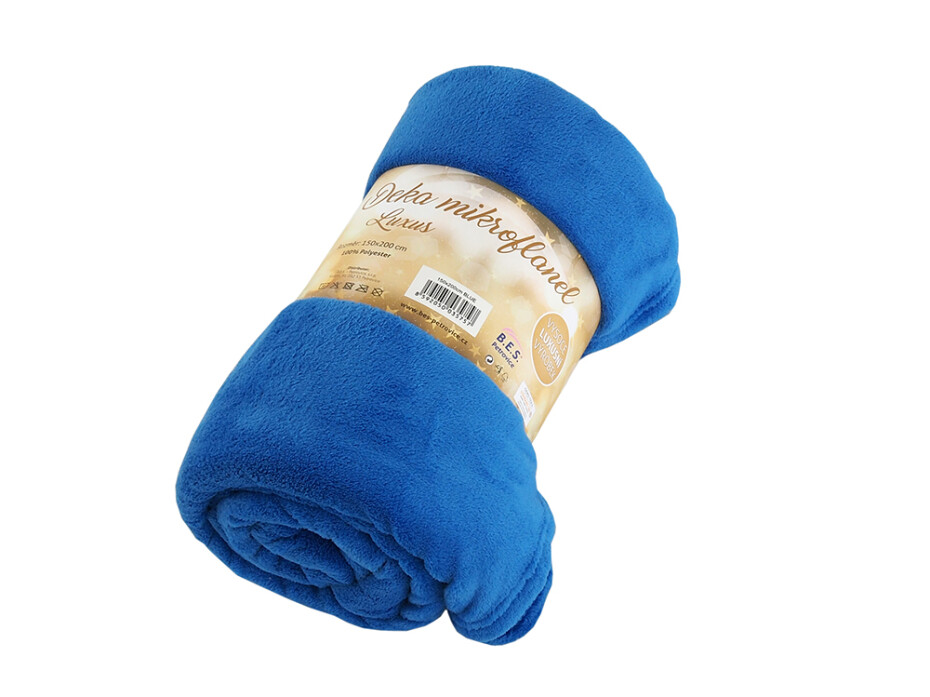 B.E.S. - Petrovice, s.r.o. Deka mikroflanel EXCLUSIVE 150x200 - Blue - main (1)