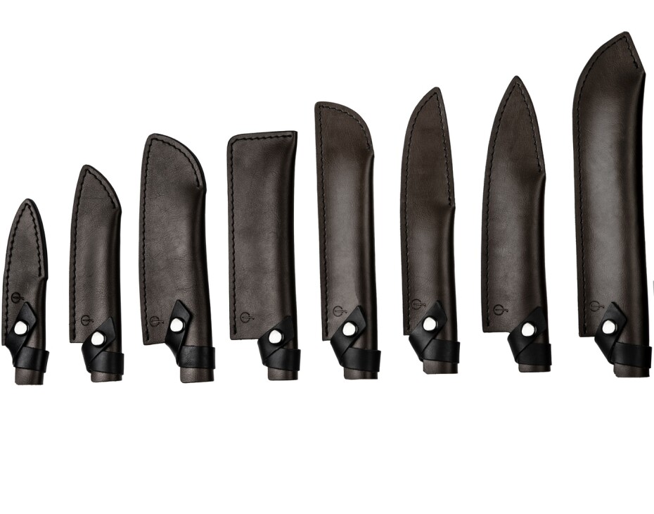 Ochranné pouzdro na nůž LEATHER 18 cm, na Santoku nůž , kůže, Forged - main (4)