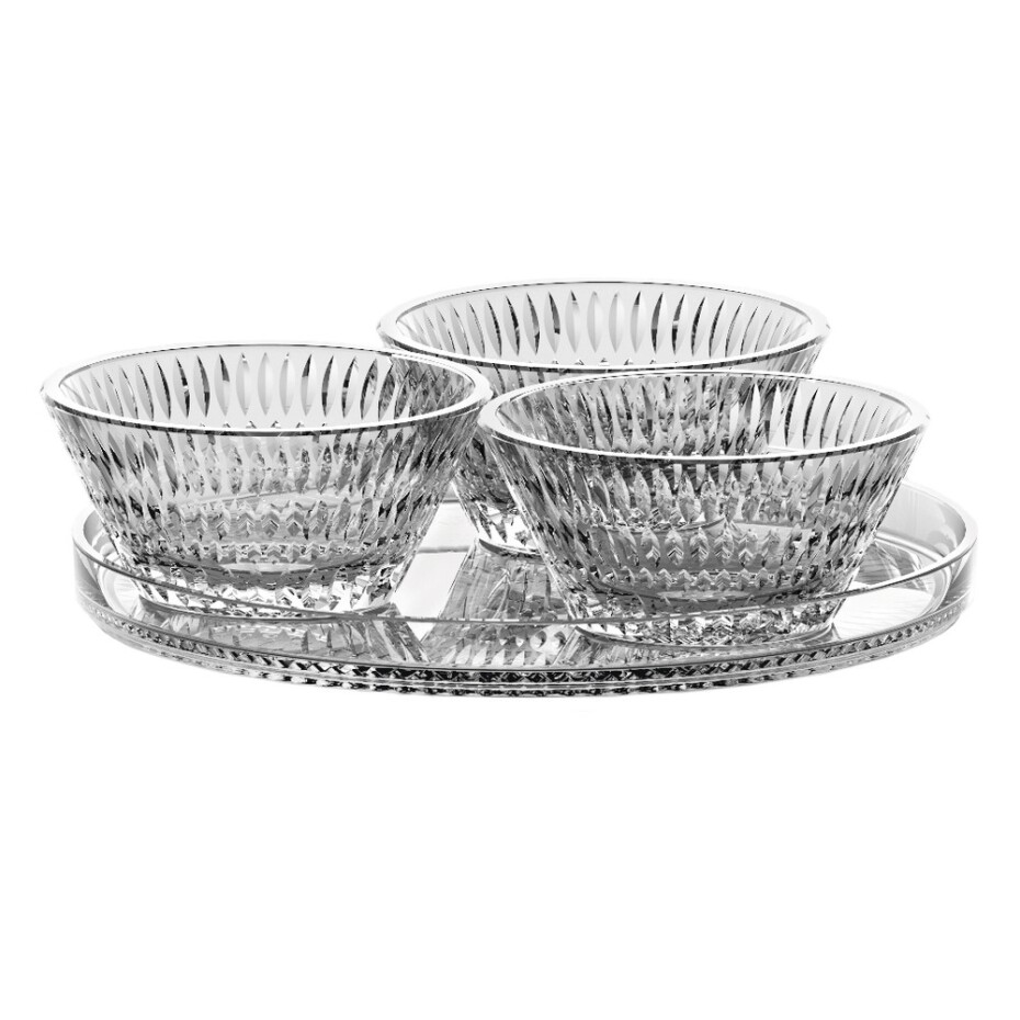 Miska na tapas ETHNO 190 ml, sada 3 ks, s talířem, čirá, Nachtmann - main (0)