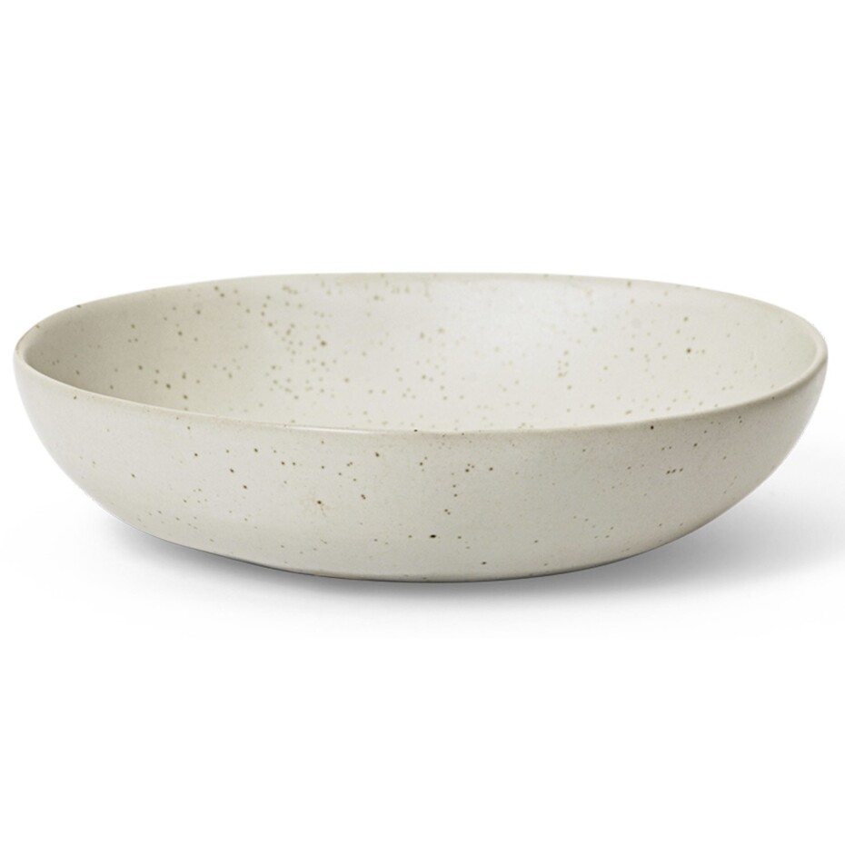 Servírovací mísa FLOW 19,5 cm, bílá, kamenina, ferm LIVING - main (0)