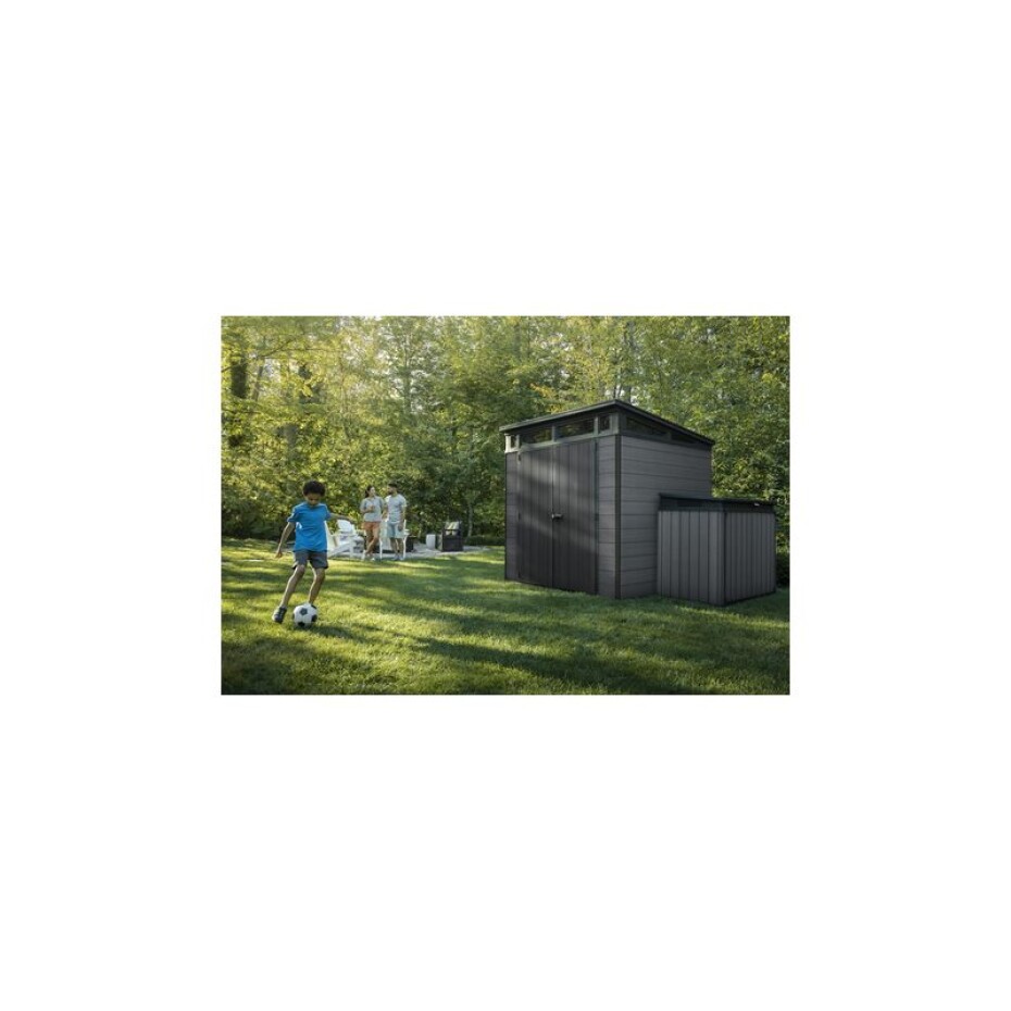 Keter Zahradní domek Keter Cortina 7x7 grafitový, s podlahou KT-610605 - main (3)