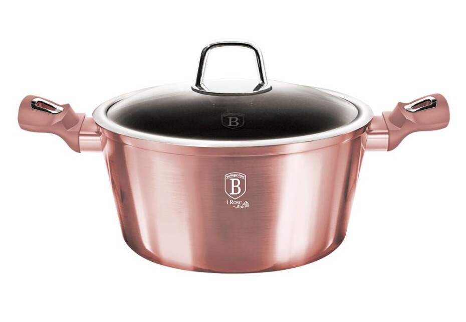 BERLINGERHAUS Kastrol s poklicí s titanovým povrchem 20 cm I-Rose Edition BH-6034 - main (0)