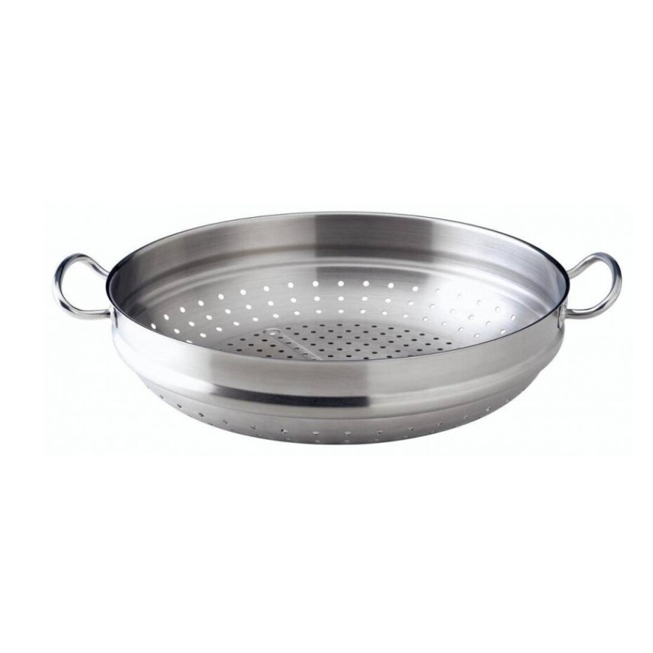 Wok NANJING 35 cm, s poklicí a napařovací vložkou, Fissler - main (1)