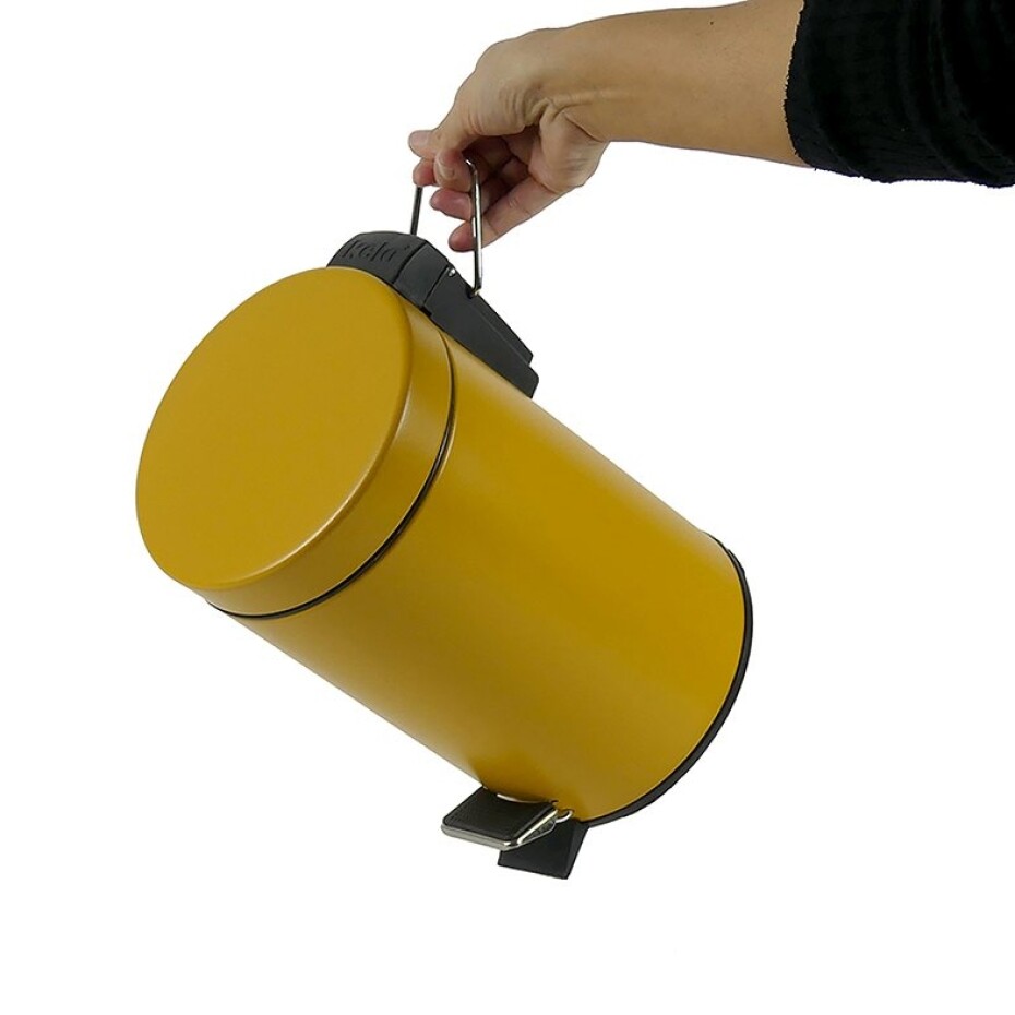 KELA Kosmetický koš MONACO kov žlutá 3l KL-24285 - main (6)