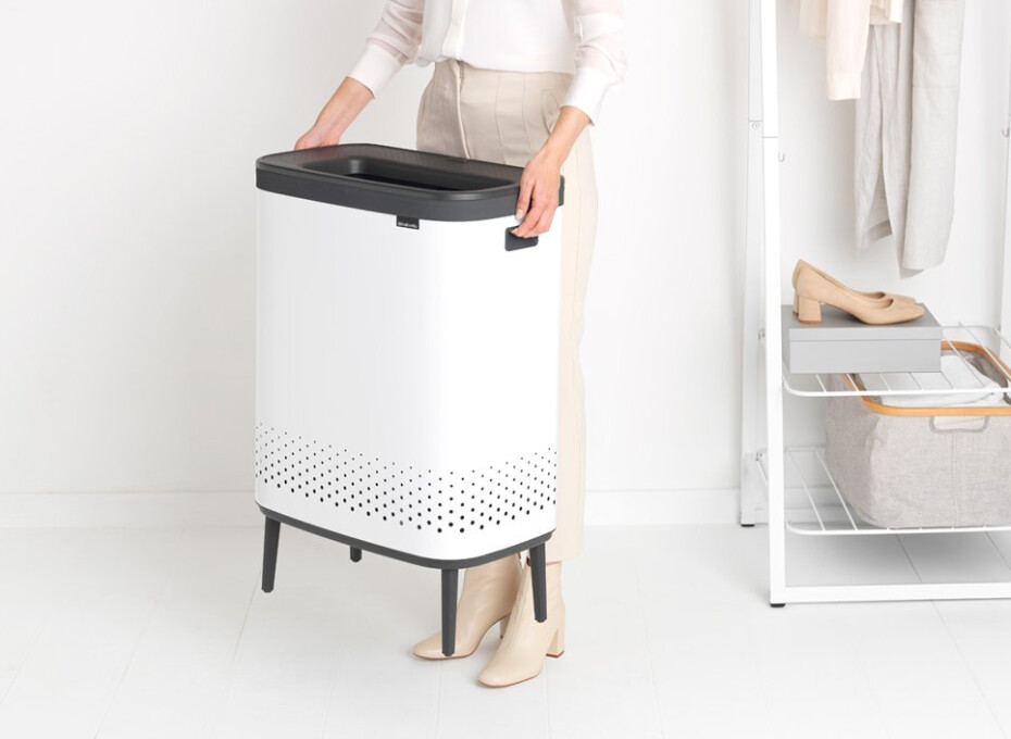 Koš na prádlo BO 2 x 45 l, bílá, Brabantia - main (13)
