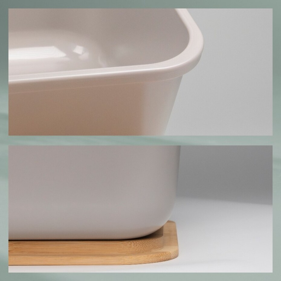 KELA Chlebník Apart plast světle šedý KL-12637 - main (5)