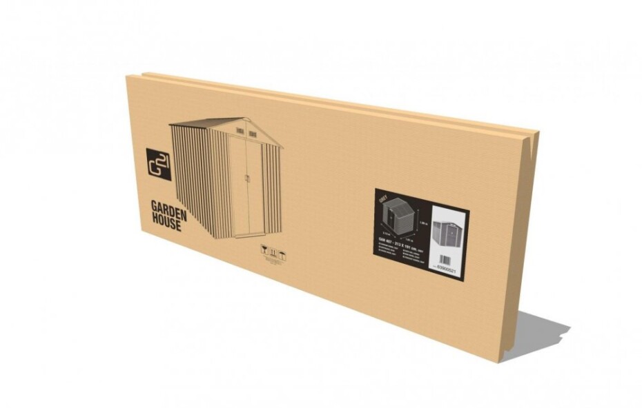G21 Zahradní domek G21 GAH 529 - 277 x 191 cm, šedý G21-63900531 - main (4)