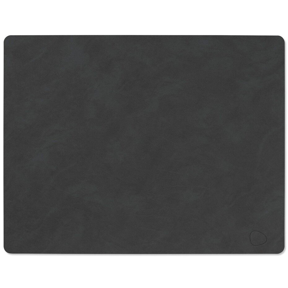 Prostírání SQUARE NUPO 35 x 45 cm, černá, kůže, LIND DNA - main (0)