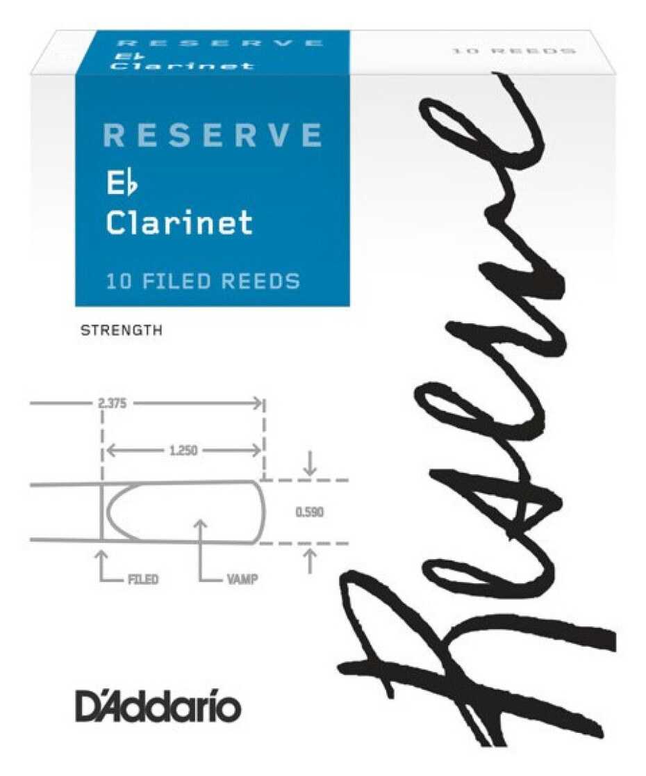 Rico DBR1020 Reserve Eb Clarinet Reed 2.0 - 10 Box - main (0)