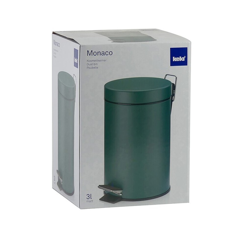 KELA Kosmetický koš MONACO kov zelená  3l KL-24295 - main (3)