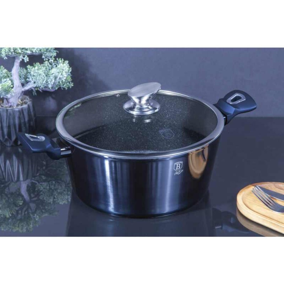 BERLINGERHAUS Kastrol s mramorovým povrchem a poklic 30 cm Metallic Line Aquamarine Edition BH-7148 - main (7)
