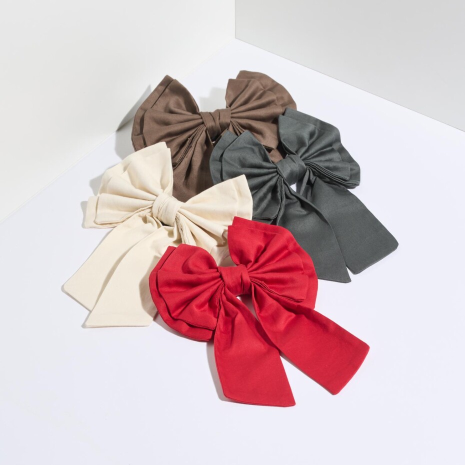 Vánoční dekorace BOW TIE, hnědá, bavlna, Humdakin - main (2)