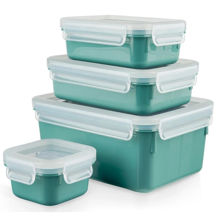 Dóza na potraviny MASTER SEAL COLOUR EDITION N1031010 , sada 4 ks, zelená, plast, Tefal - main (0)