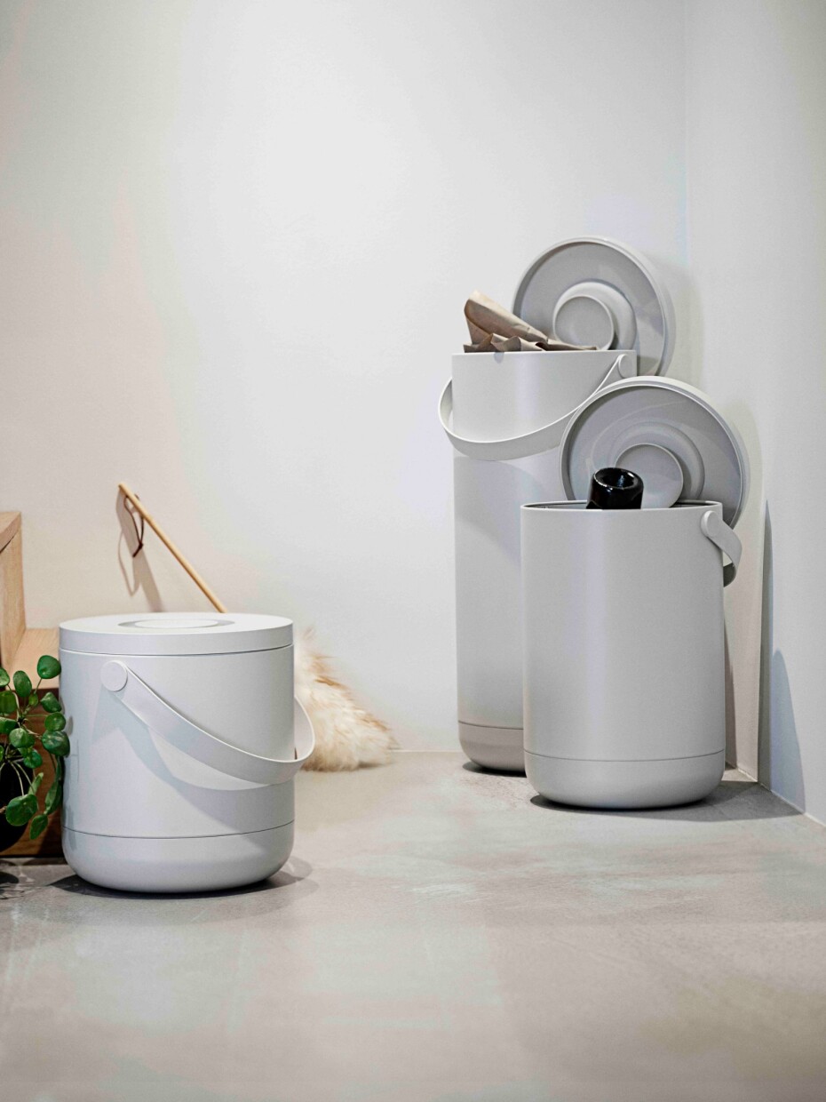 Nádoba na bio odpad CIRCULAR 22 l, světle šedá, plast, Zone Denmark - main (2)