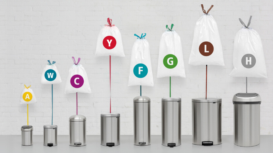 Sáčky do odpadkového koše J PERFECTFIT 23 l, sada 20 ks, Brabantia - main (1)