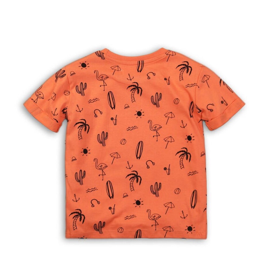 Tričko chlapecké s krátkým rukávem, Minoti, TB TSHIRT 6, oranžová - 68/80 | 6-12m - main (1)
