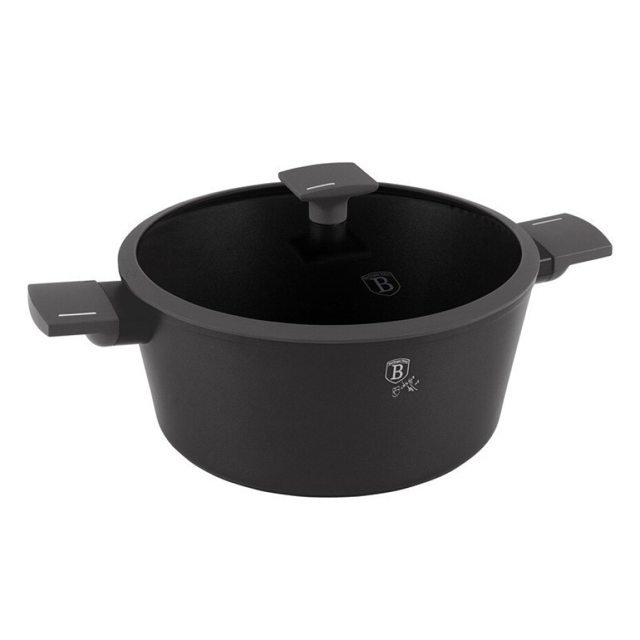BERLINGERHAUS Kastrol s titanovým povrchem a poklicí 28 cm Antracit Collection BH-8132 - main (0)